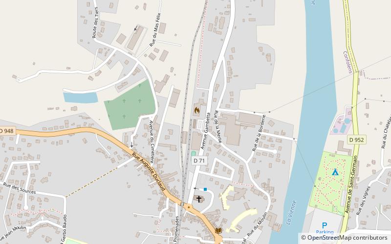 Chemin de fer Charente-Limousine location map