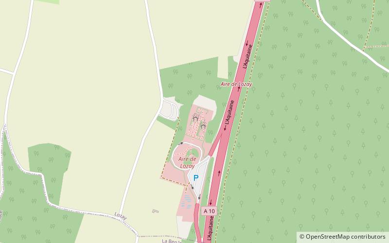 Jardin de sculpture romane de Lozay location map