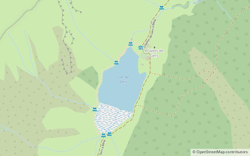 Lac de Gers location map