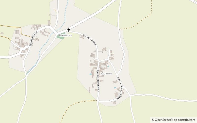 Crézières location map