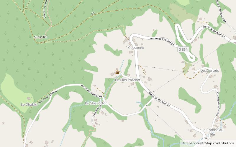 Ferme du Clos Parchet location map