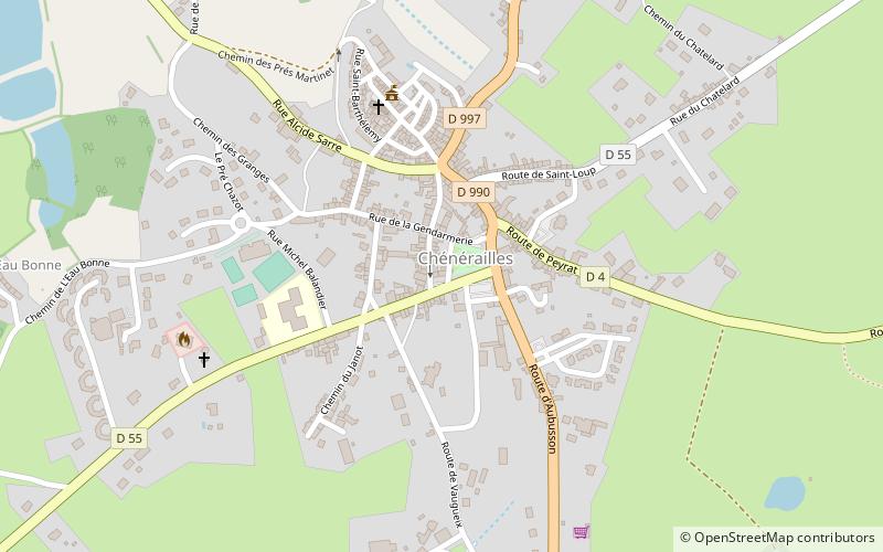 Chénérailles location map