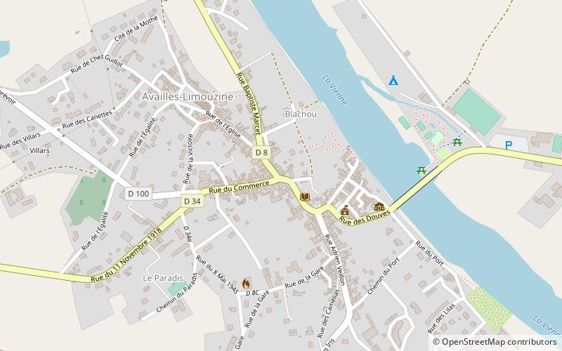 Availles-Limouzine location map