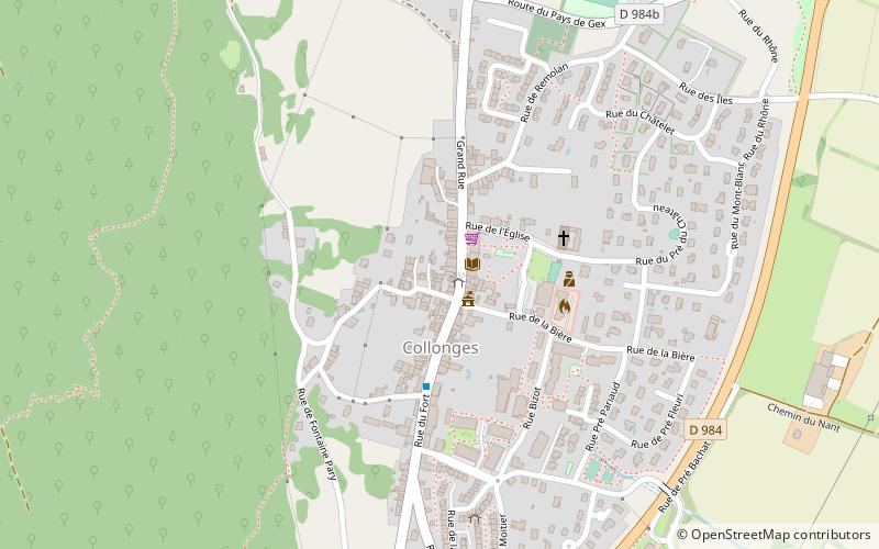 Collonges location map