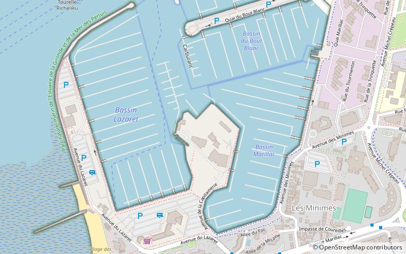 Les Minimes location map