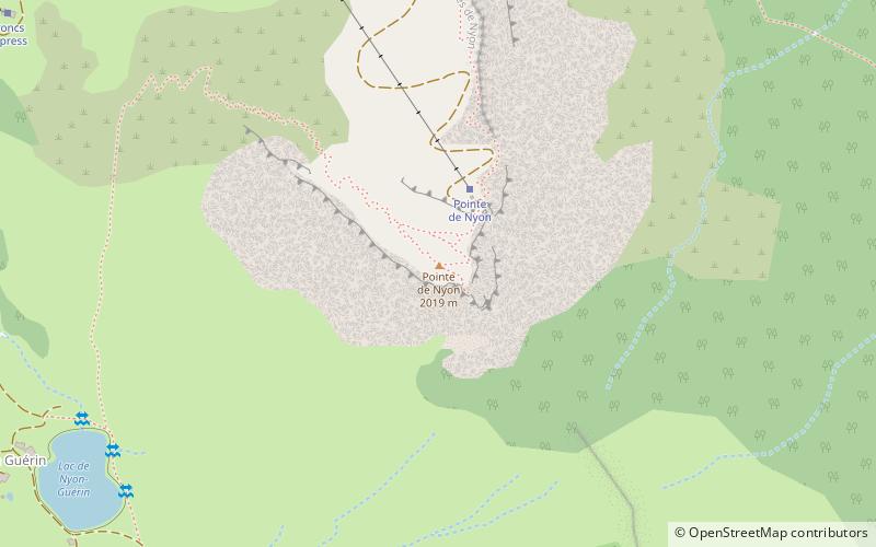 Pointe de Nyon location map
