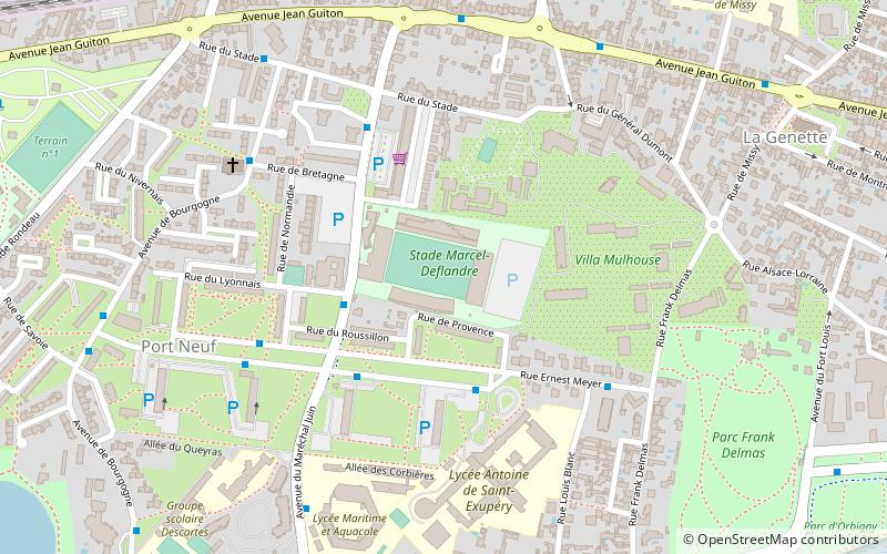 Stade Marcel-Deflandre location map