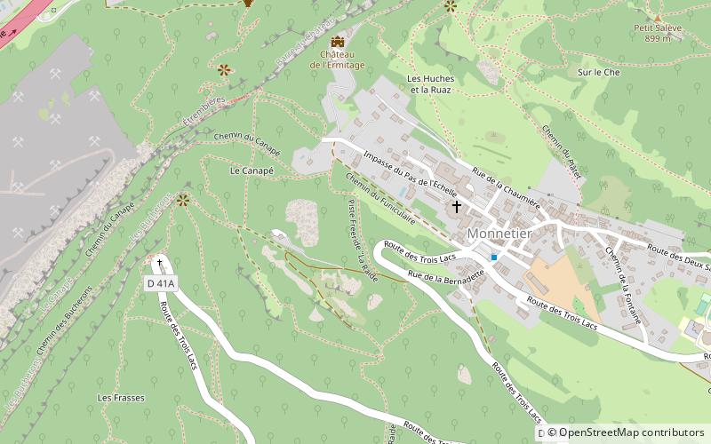 piste freeride la raide monnetier mornex location map