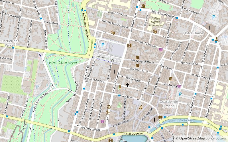 La Rochelle Cathedral location map