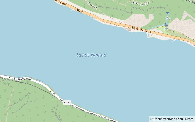 Lac de Nantua location map