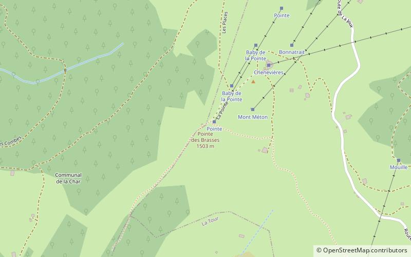 Pointe des Brasses location map