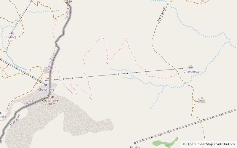 La Chavanette location map