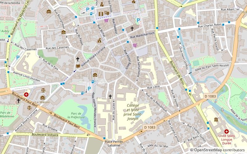 Porte des Jacobins location map