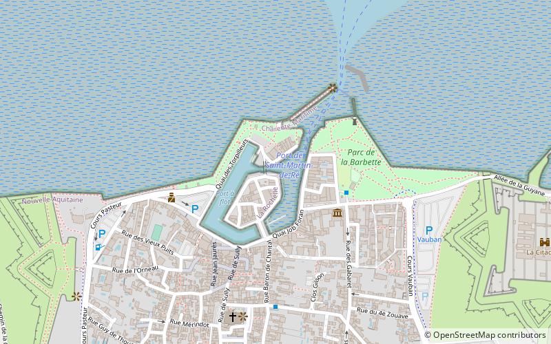 port de saint martin de re location map