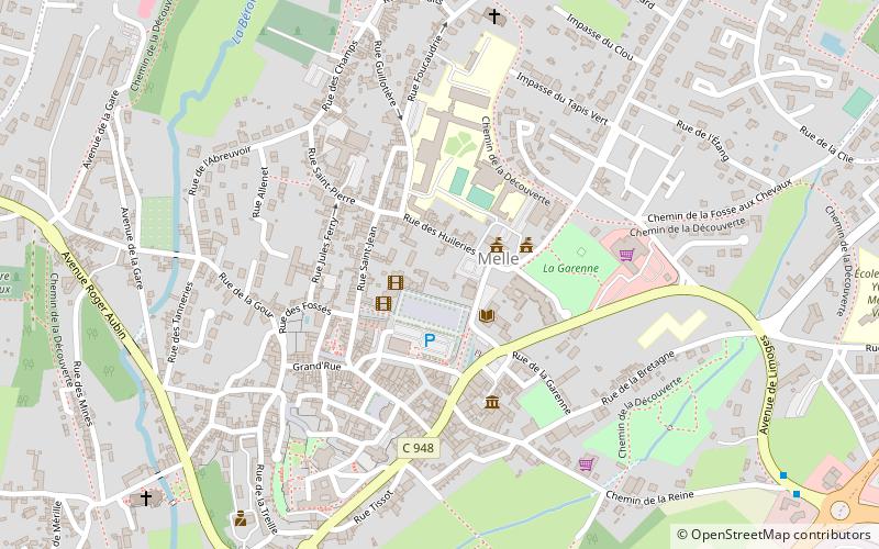 arboretum du chemin de la decouverte melle location map