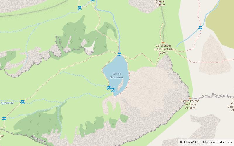 Lac de Tavaneuse location map