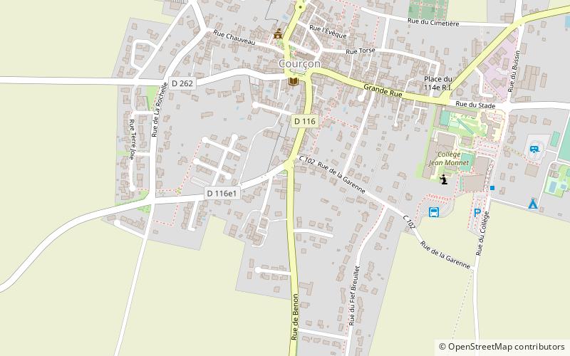 Courçon location map