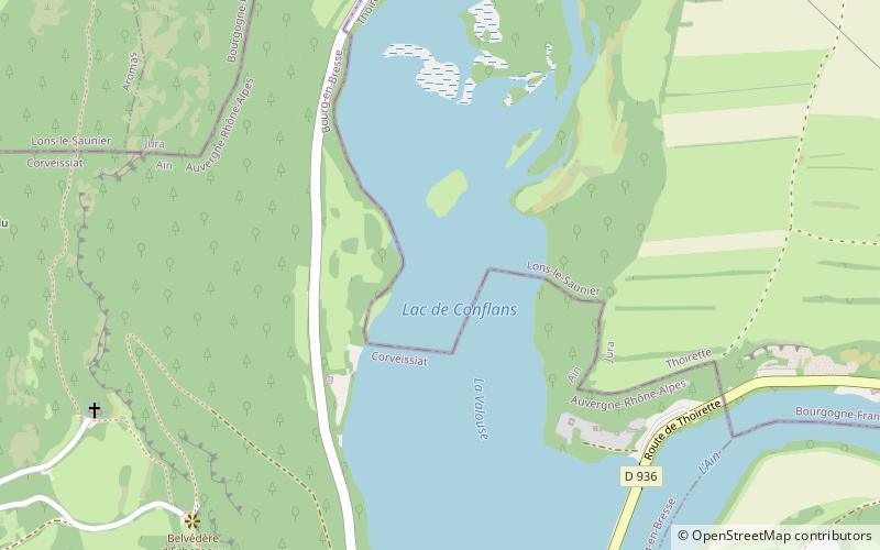 lac de conflans location map