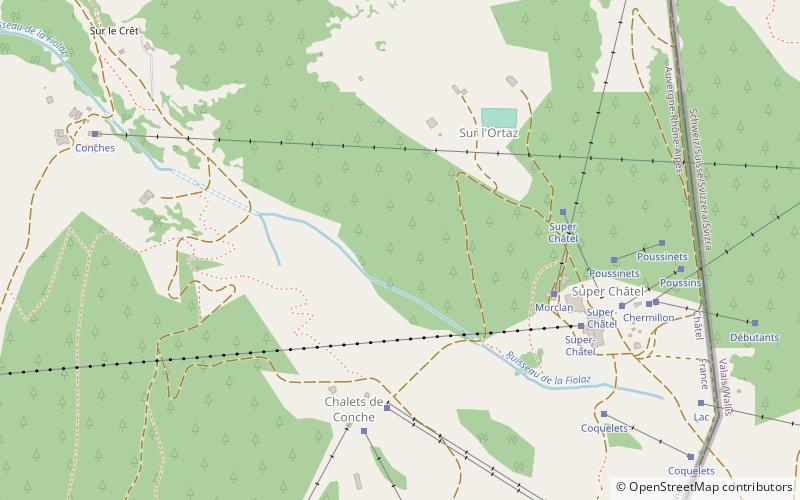 Lac de Conche location map