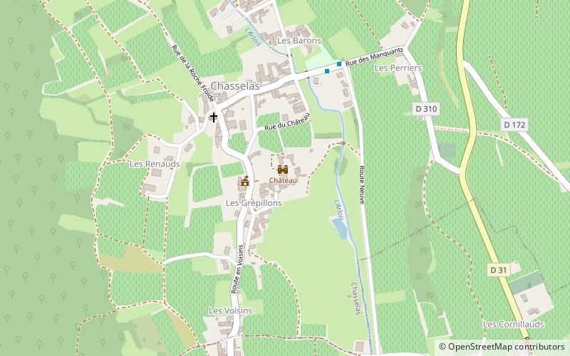 Château location map