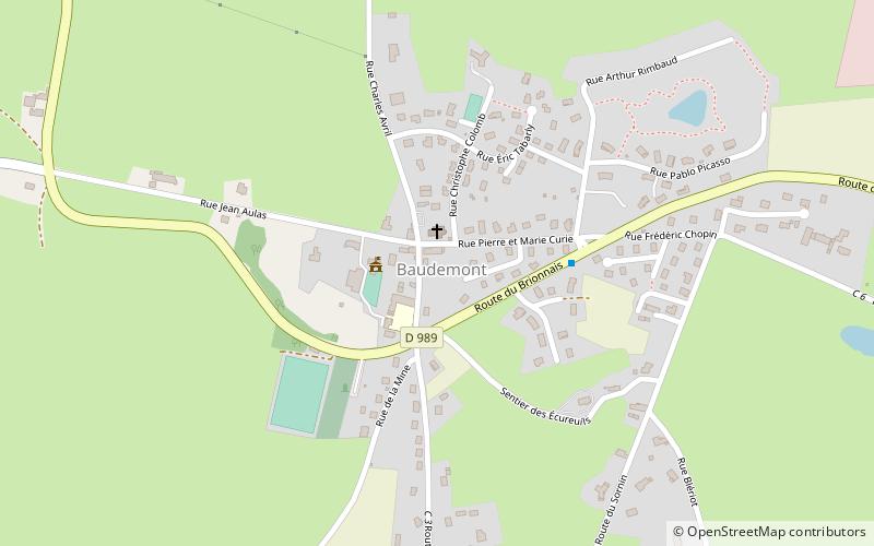 Baudemont location map