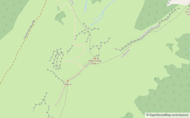 Mont Billiat location map