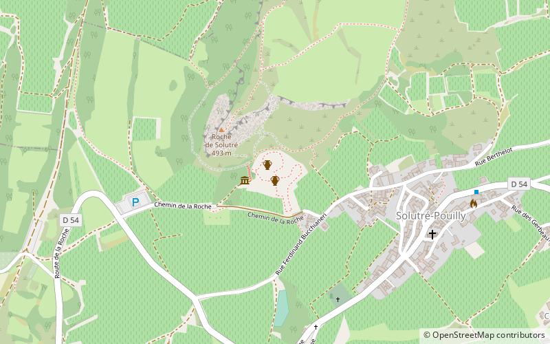 parque arqueologico y botanico de solutre solutre pouilly location map