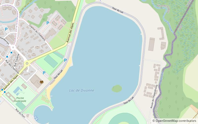 Lac de Divonne location map