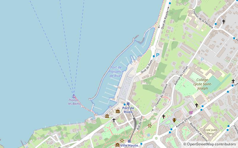 port de plaisance de rives thonon les bains location map