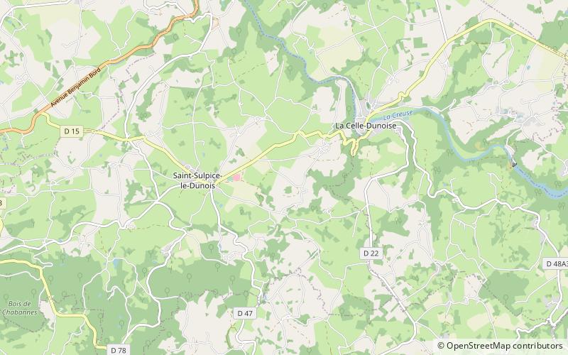 La Celle-Dunoise location map