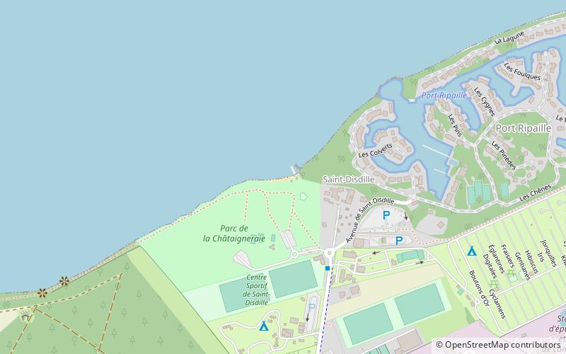 plage de saint disdille location map