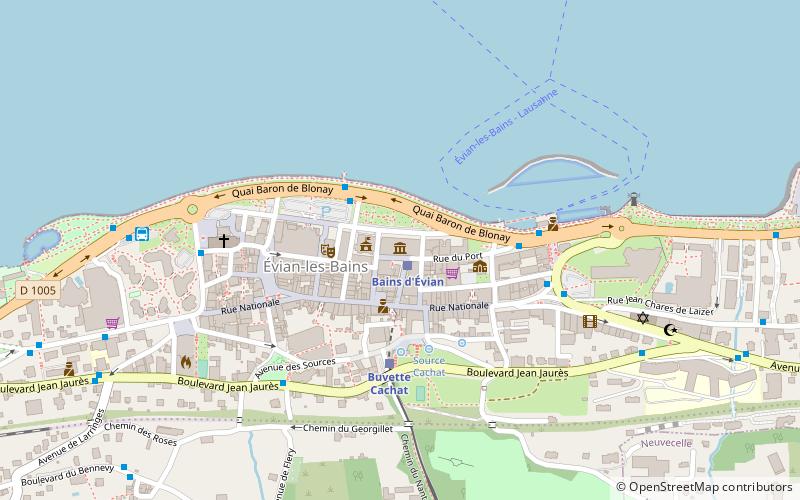 palais lumiere evian location map