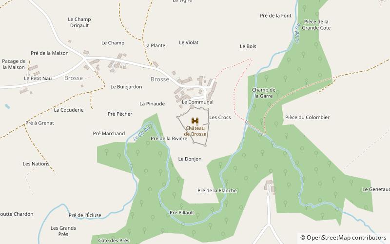 Burg Brosse location map
