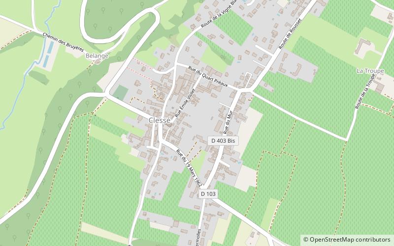 Clessé location map