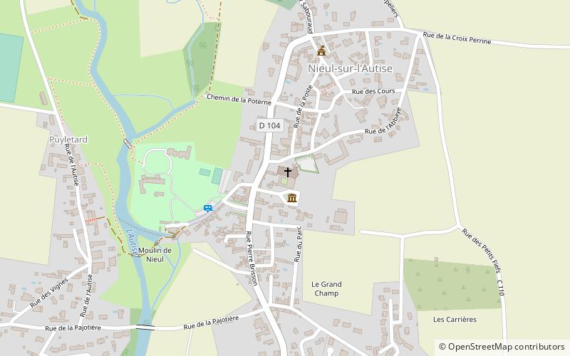 Abbaye de Nieul location map