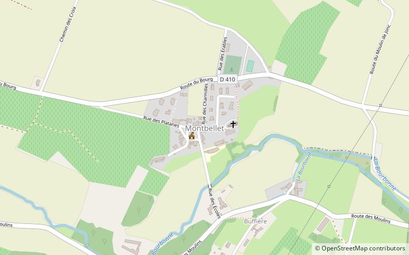 Montbellet location map