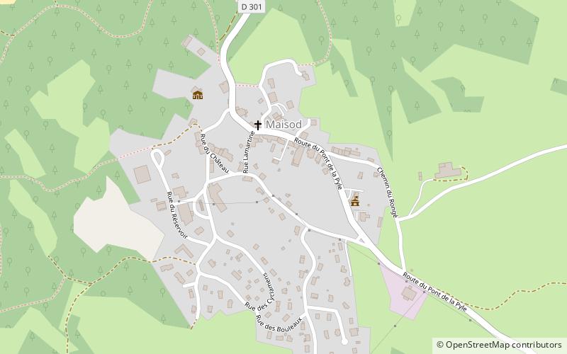Maisod location map