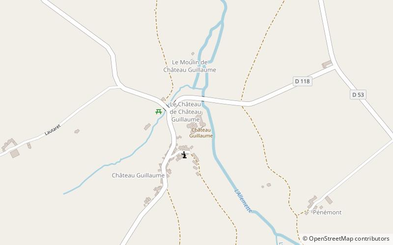 Château Guillaume location map