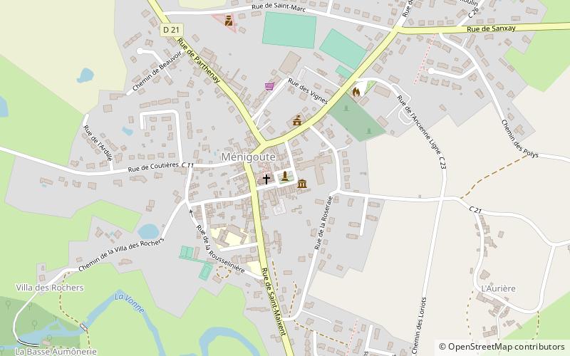 Croix hosannière location map