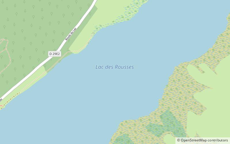 Lac des Rousses location map
