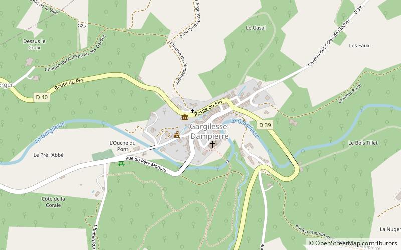 Gargilesse-Dampierre location map