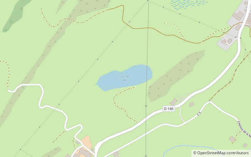 lac des bez location map