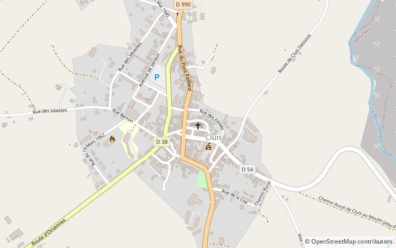 Église Saint-Paxent location map