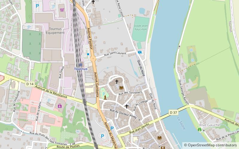 Benediktinerabtei Tournus location map