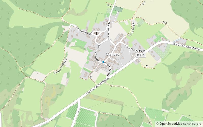Mancey location map
