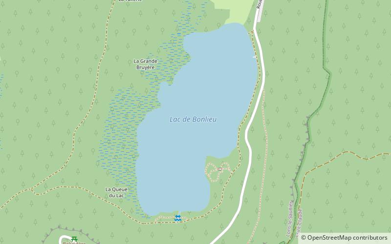 Lac de Bonlieu location map