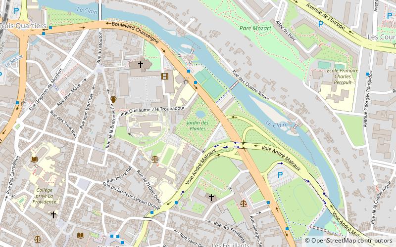 Jardin des Plantes de Poitiers location map