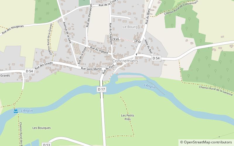 Concremiers location map
