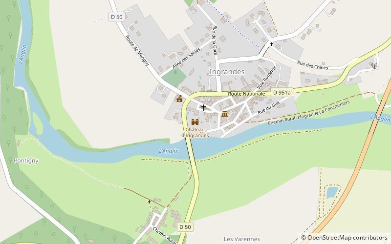 Château d'Ingrandes location map