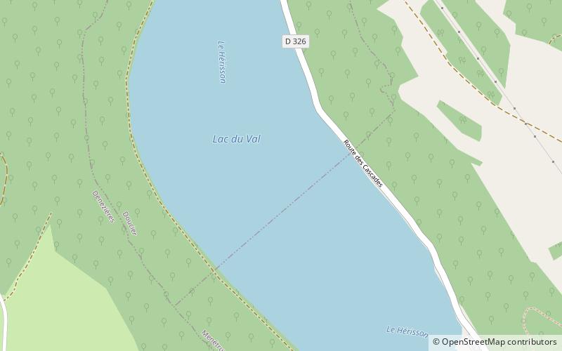 Lac du Val location map